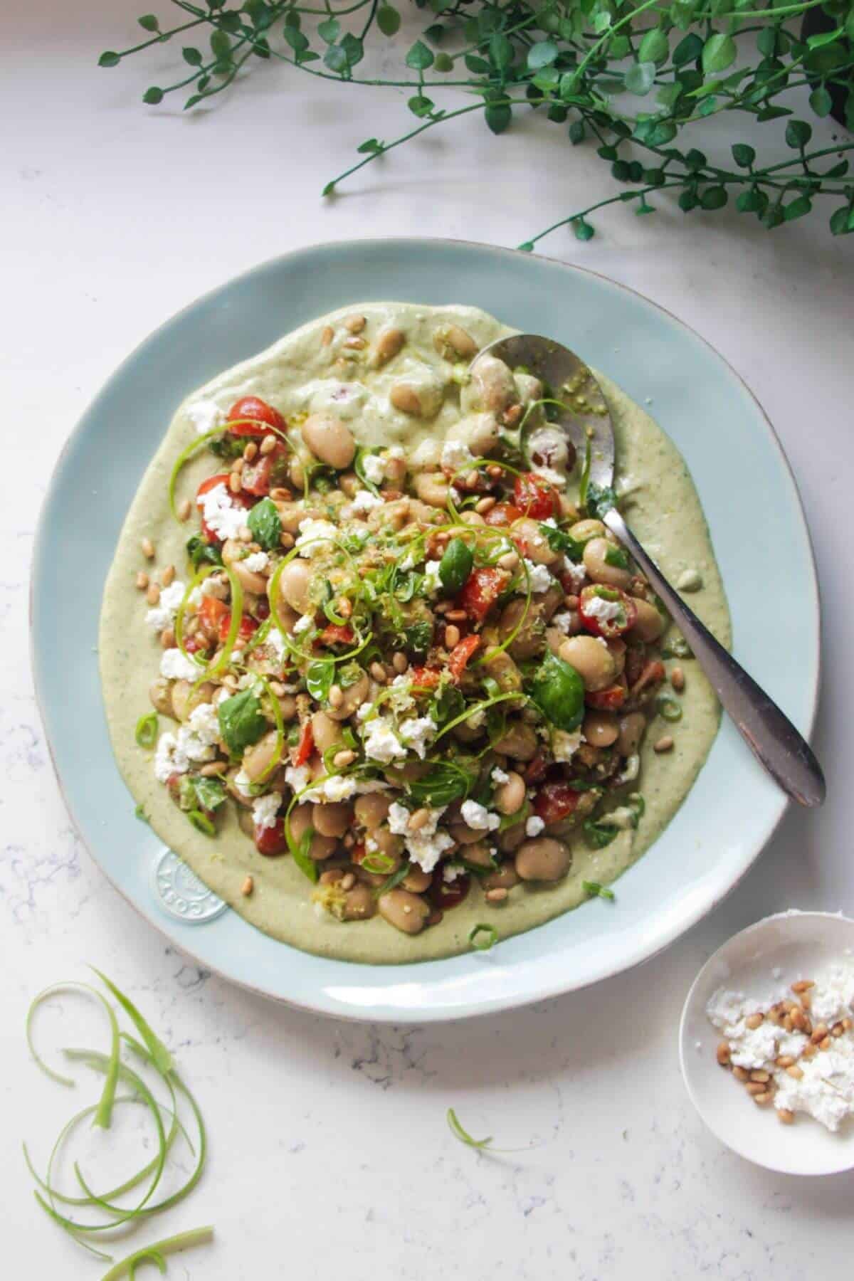 10 Minute Mediterranean White Bean Salad