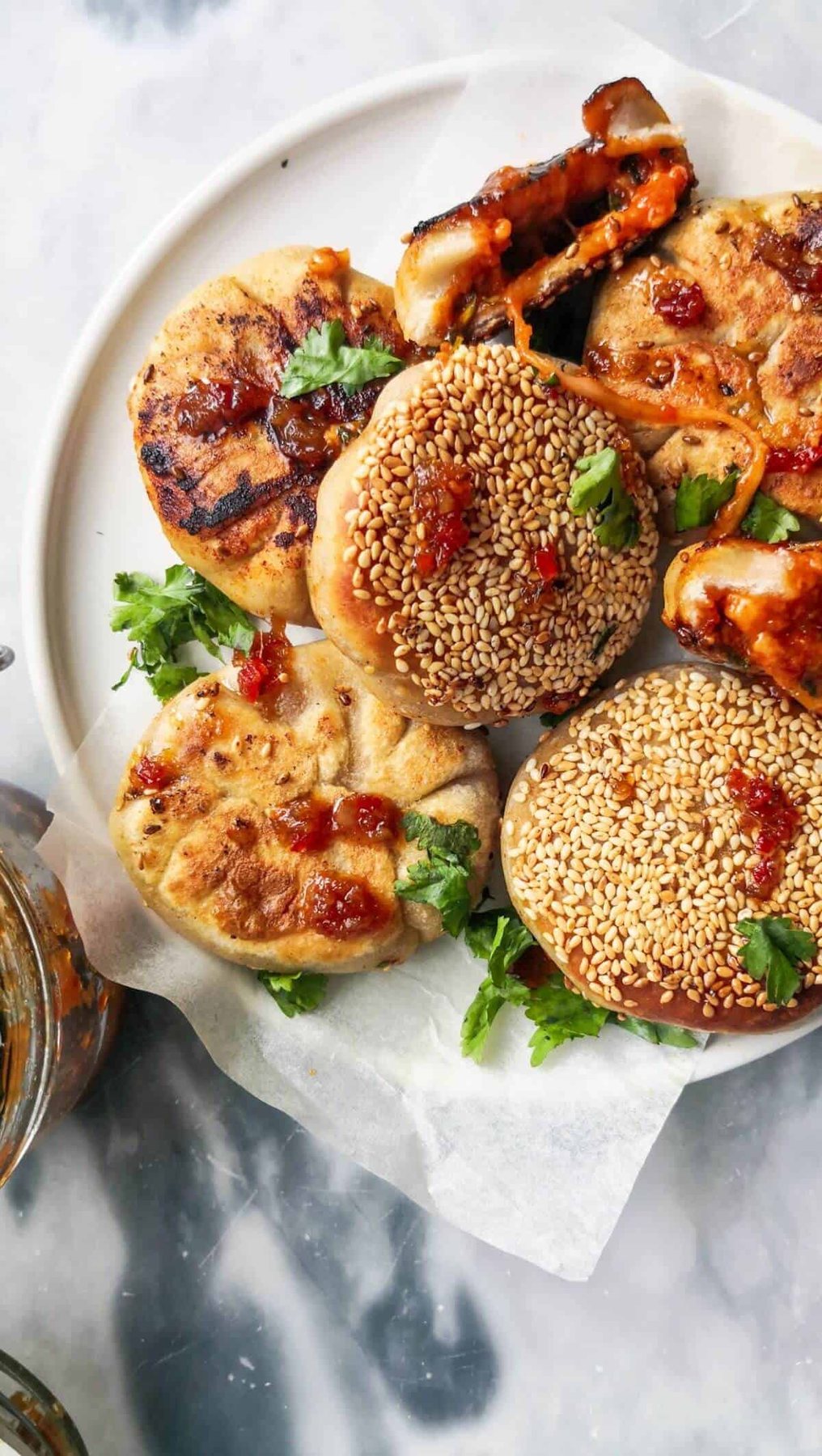 Cheesy Spicy Gochujang Pizza Dumplings
