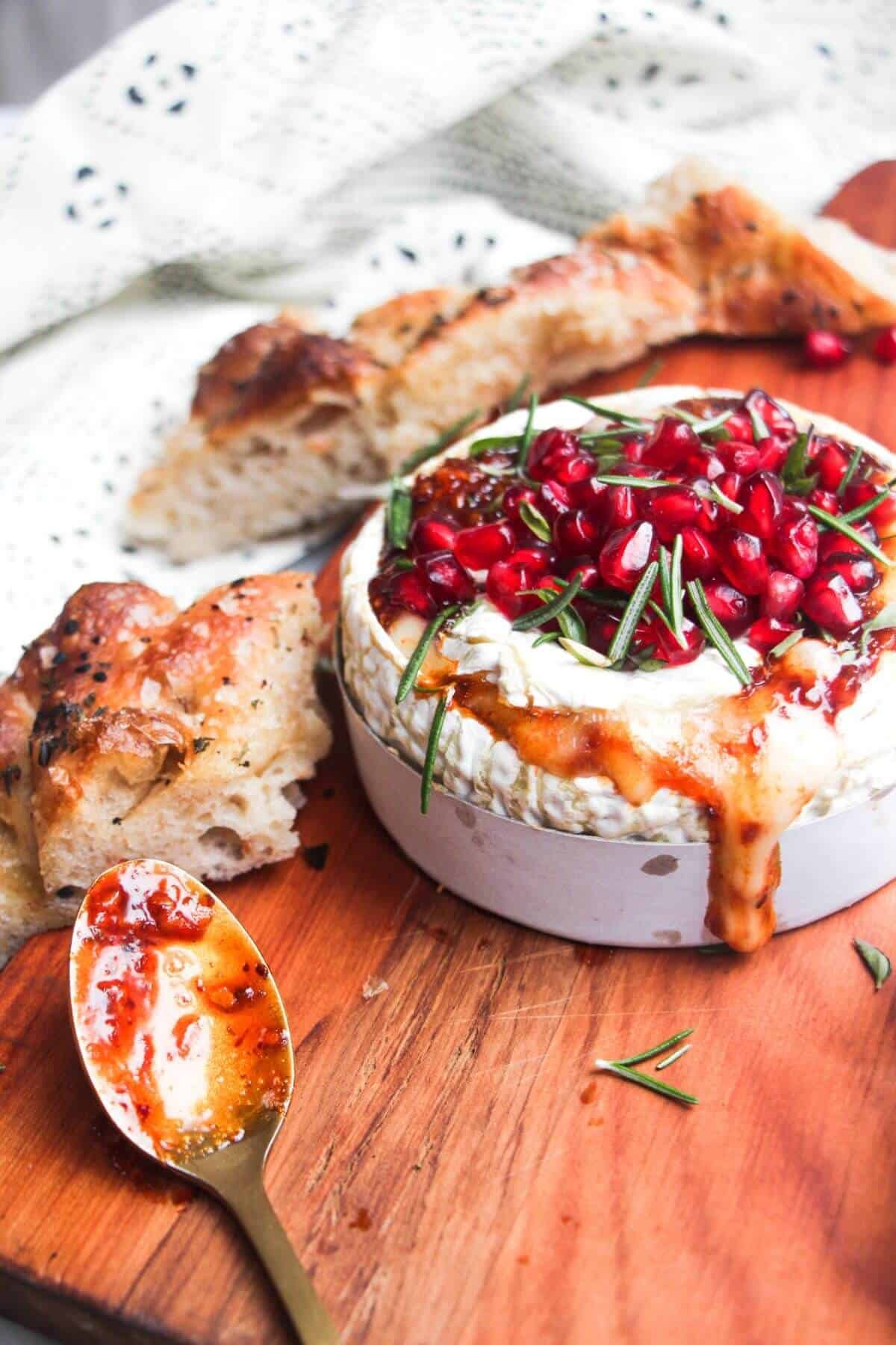 Easy Honey Harissa Baked Camembert