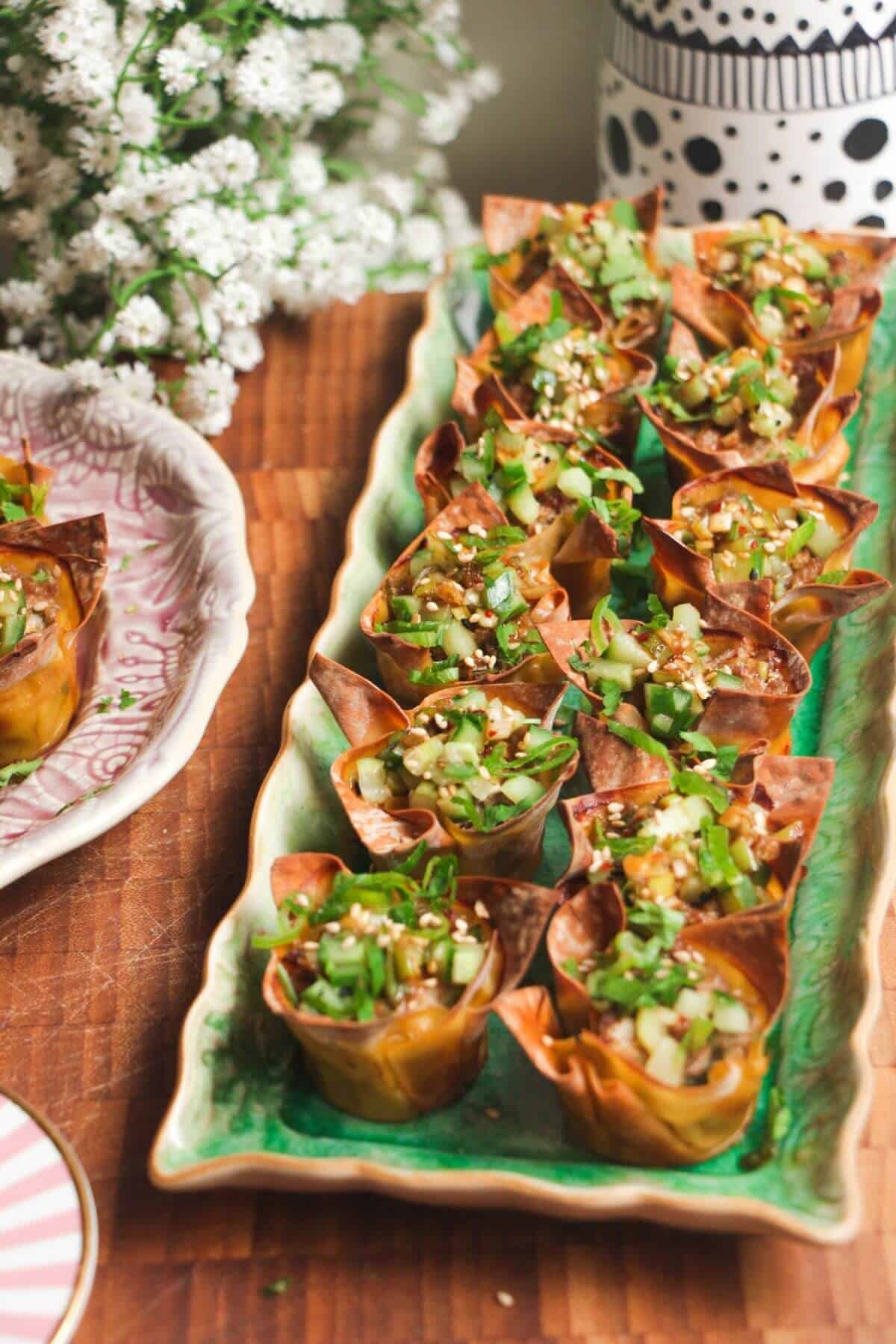 Crispy Mini Dumpling Cups
