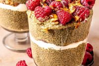 Matcha Chia Parfait with Coconut Yogurt Layers