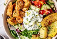 Ultimate Greek Chicken Bowl with Zesty Dairy-Free Tzatziki
