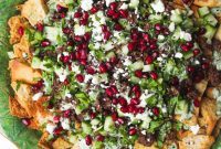 Sticky Beef Fatteh Middle Eastern Layered Nachos