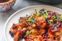 Apricot Honey Halloumi Bake