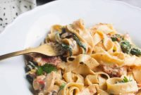 Creamy Miso Mushroom Fettuccine Alfredo