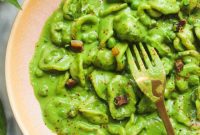 Silky Pancetta, Pea, and Spinach Pasta