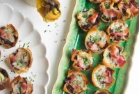 Sweet and Savory Bacon Gruyère Phyllo Tartlets