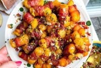 Easy Bacon Wrapped Tots Air Fryer Oven