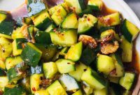 Crisp and Zesty Smashed Cucumbers