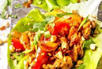 Glazed Sticky Pork Lettuce Wraps