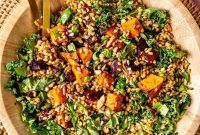 Warm Winter Bounty Salad with Caramelized Shallot Vinaigrette
