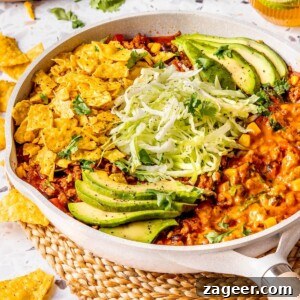 Simple and Flavorful Ground Beef Taco Skillet