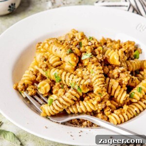 Cozy Sage and Sausage Pumpkin Pasta