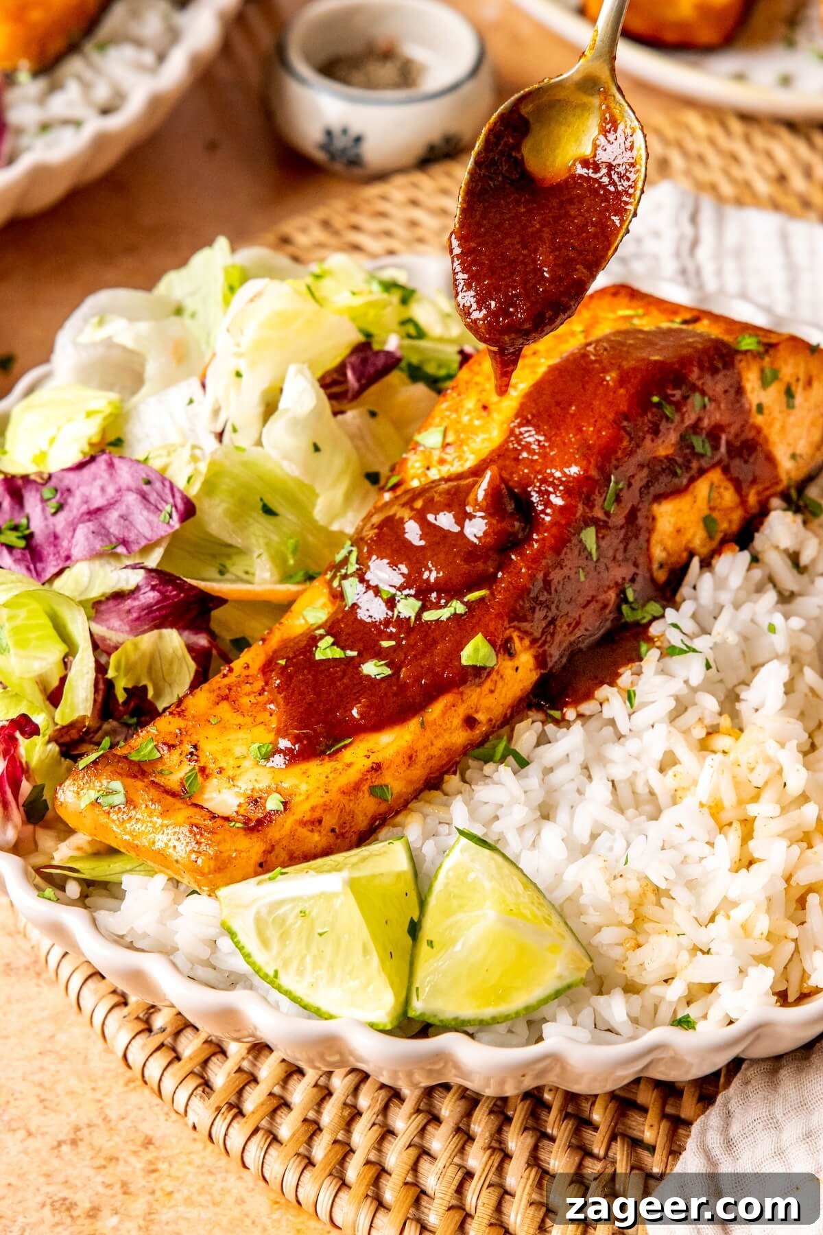 Sweet and Spicy Chili Maple Glazed Salmon