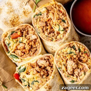 Freezer Friendly Breakfast Burritos Meal Prep - Olivia Adriance