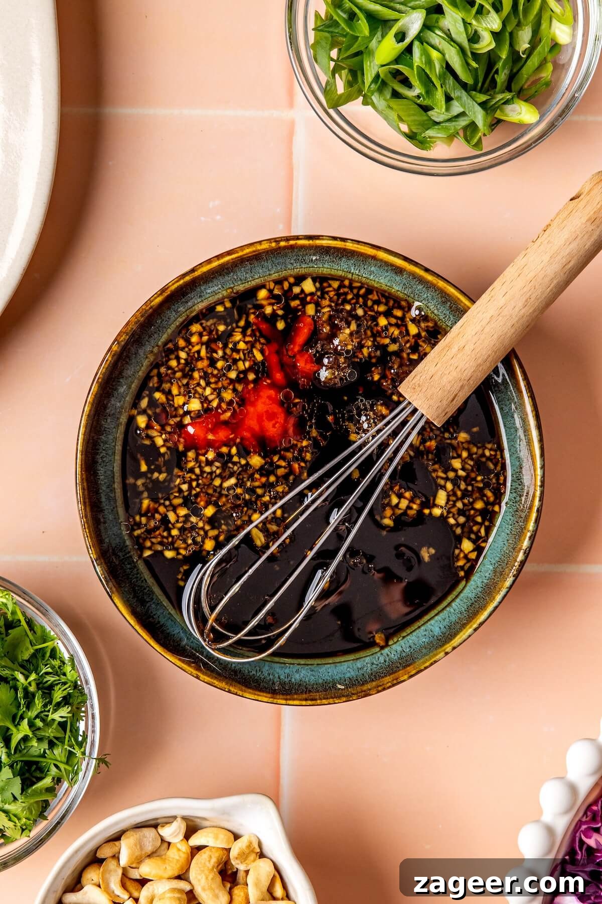 Golden Honey Ginger Salmon with Crisp Slaw 9 How to Make Ginger and Honey Glazed Salmon and Slaw Step 1 - Olivia Adriance