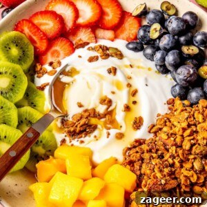 THIRTEEN EGG-FREE HIGH-PROTEIN BREAKFASTS 9 Super Seed Maple Granola Yogurt Bowl