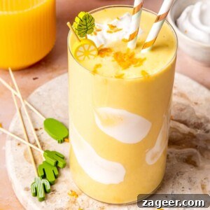 THIRTEEN EGG-FREE HIGH-PROTEIN BREAKFASTS 7 Orange Creamsicle Protein Smoothie