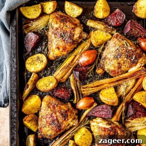 Sheet Pan Balsamic Chicken and Root Vegetables