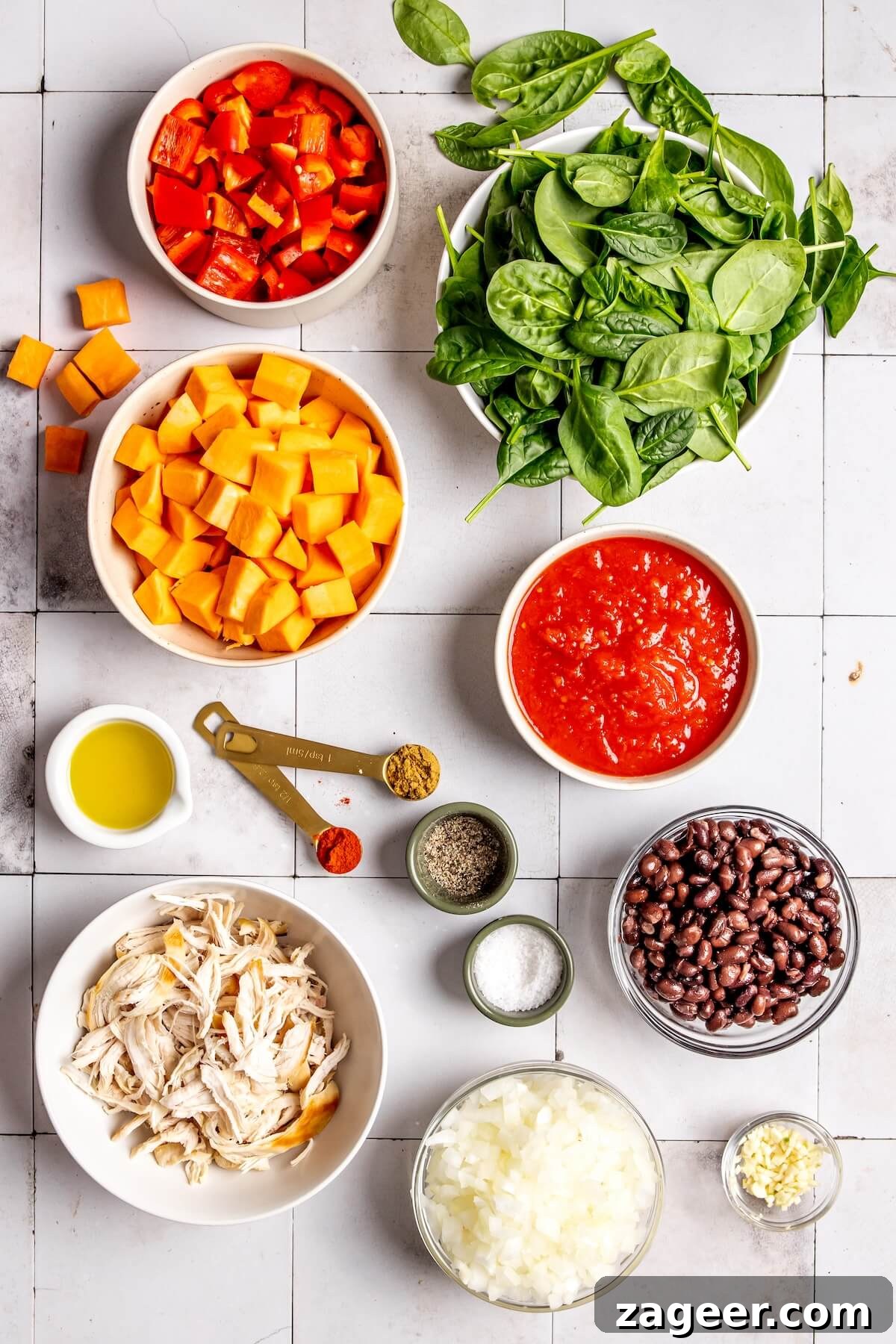 Fiesta Chicken Enchilada Skillet 6 Ingredients for One Pan Chicken Enchilada Skillet - Olivia Adriance