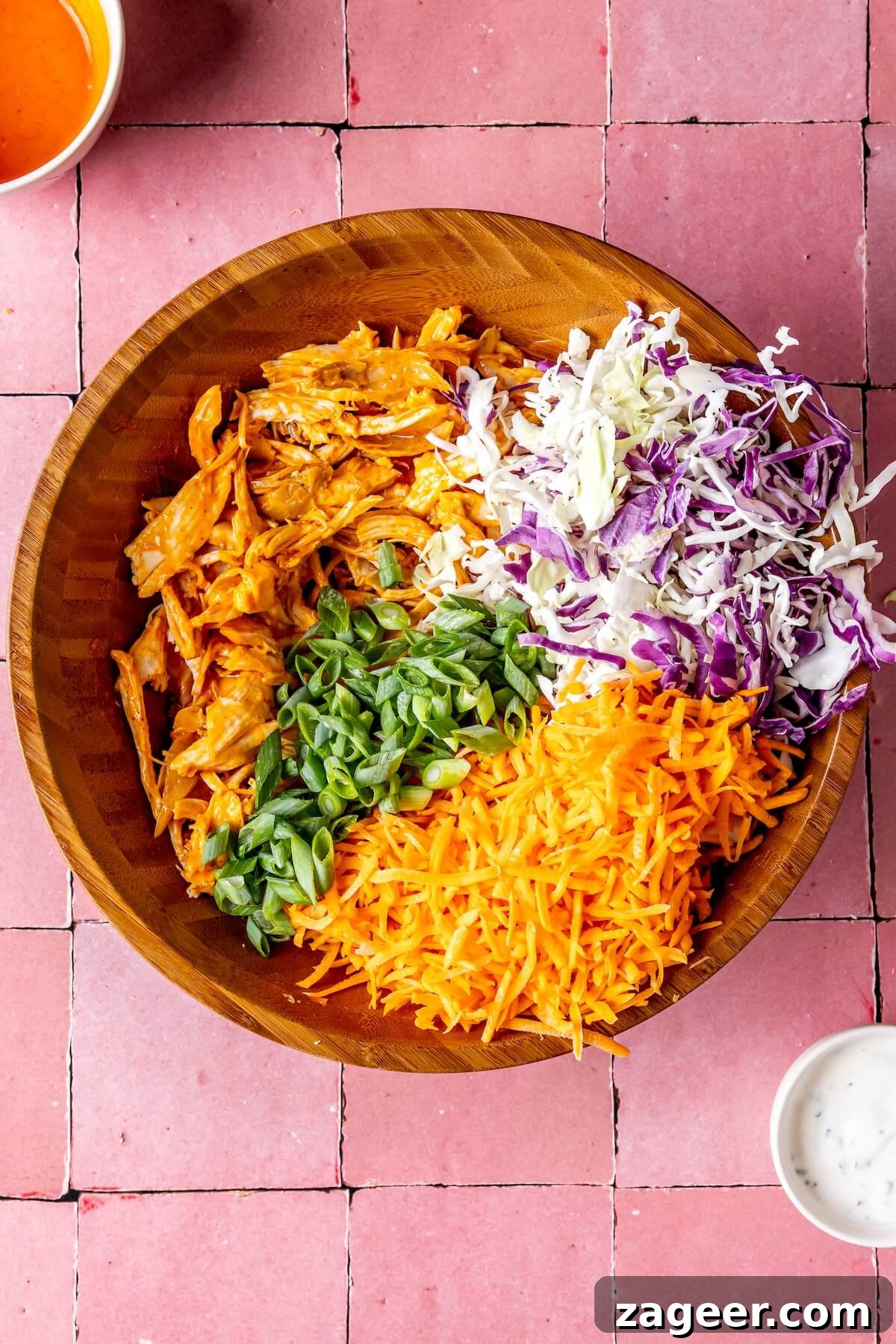 Buffalo Kick Pulled Chicken Salad 9 Ready-to-eat Buffalo Pulled Chicken Salad - Olivia Adriance