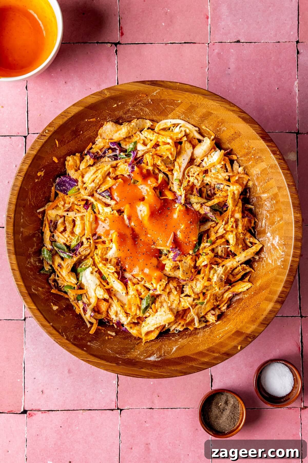Buffalo Kick Pulled Chicken Salad 10 Serving Buffalo Pulled Chicken Salad - Olivia Adriance