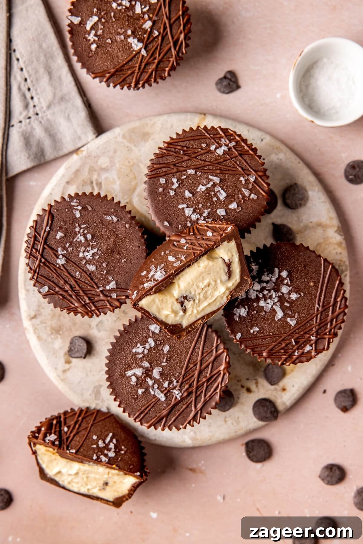Delicious Dairy-Free High Protein Cookie Dough Yogurt Cups for a healthy snack