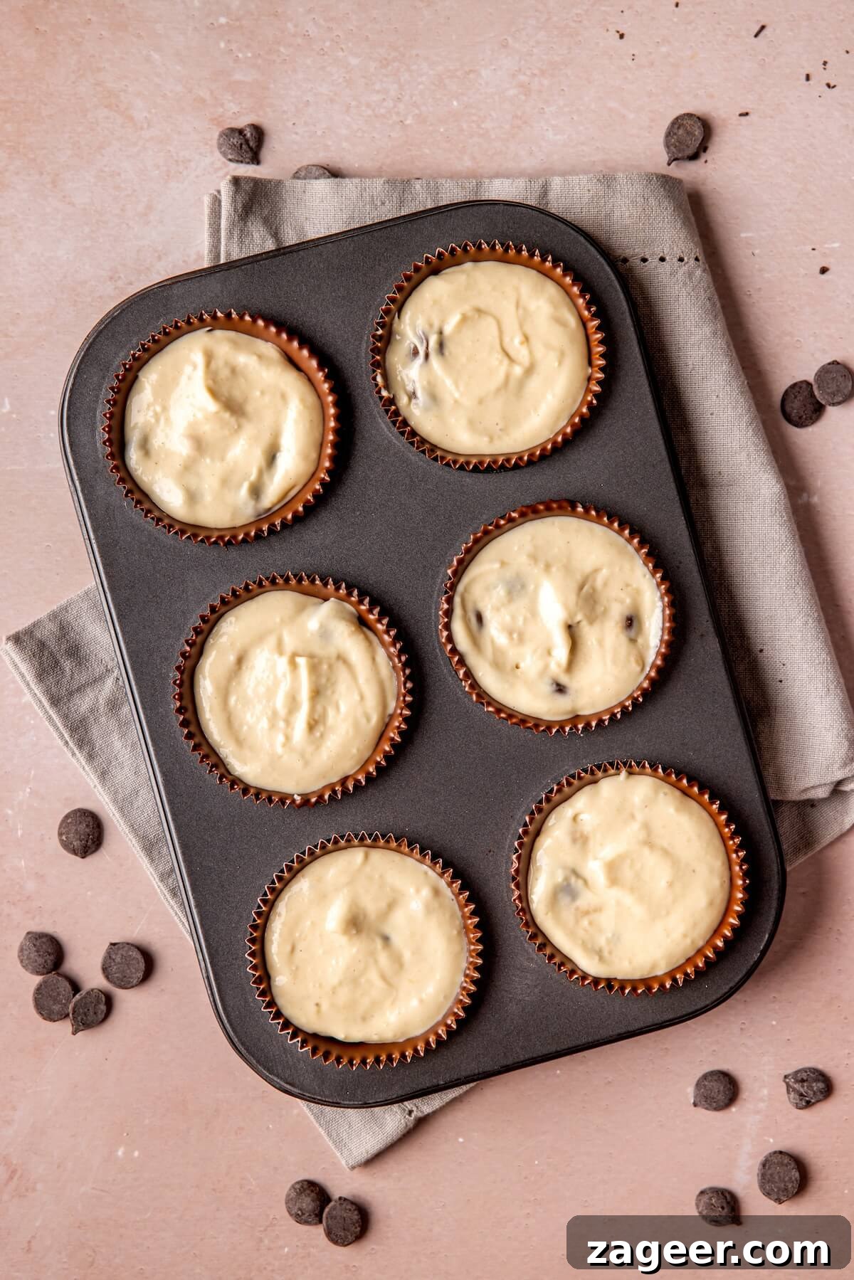 Step 7: Finished Cookie Dough Protein Yogurt Cups in a tin