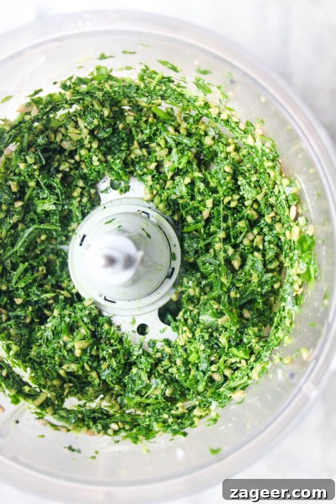 Wild Garlic Pesto in 5 Minutes 5 Wild garlic leaves blitzed with parmesan, sunflower seeds, lemon juice and salt in a food processor.