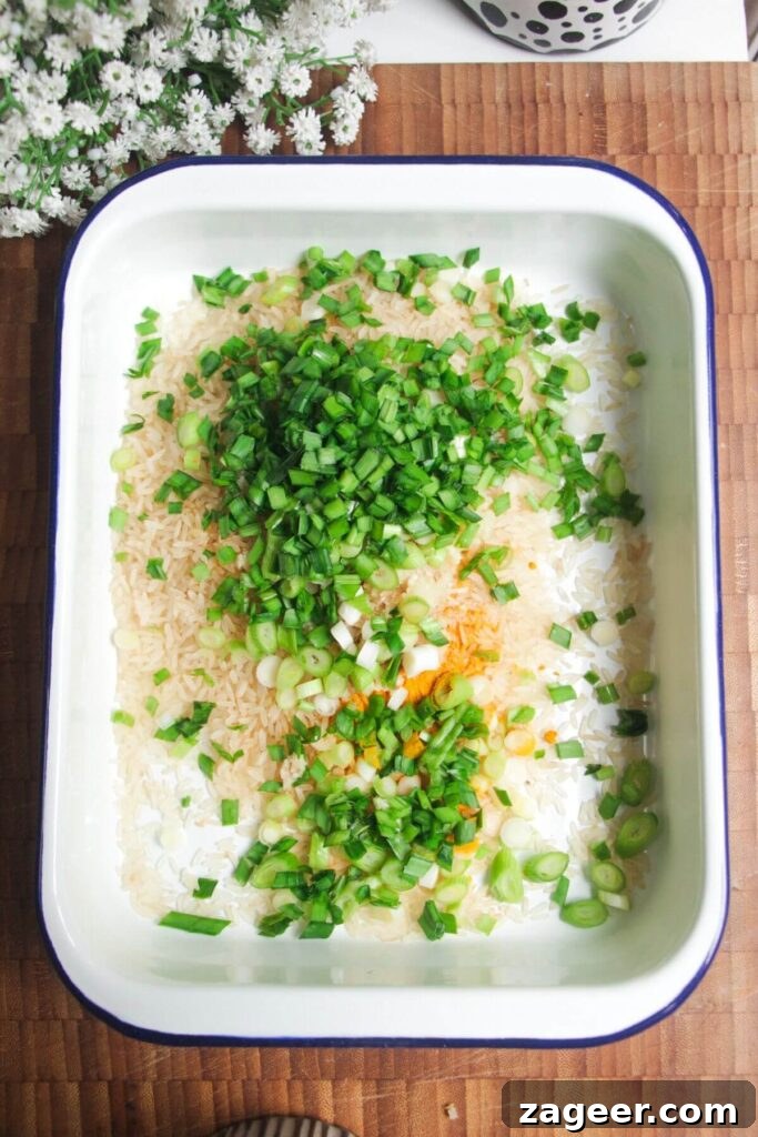 Game-Changing Loaded Baked Rice Bake - Zageer