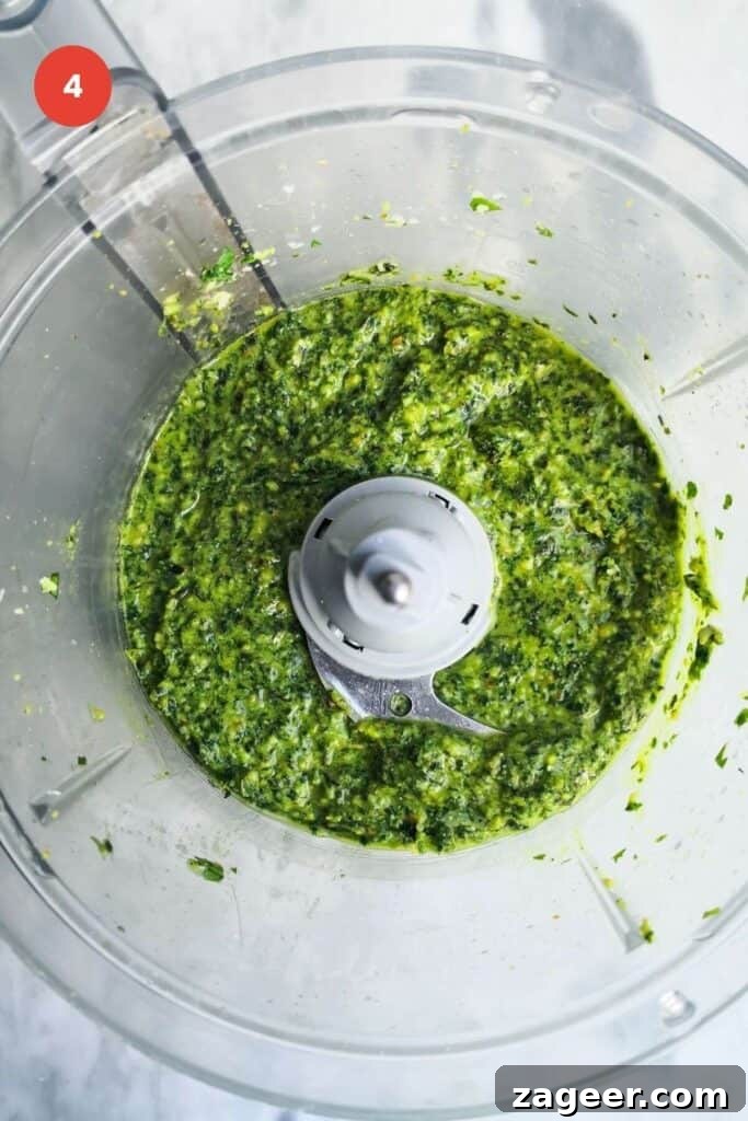 Homemade Basil Pesto So Good So Fast 7 Basil pesto blitzed in a food processor.