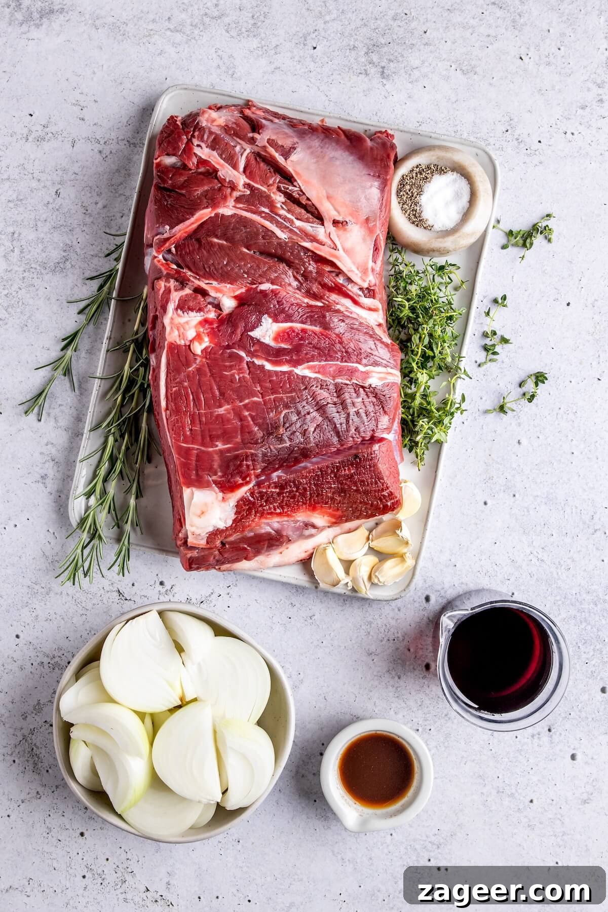 Tender Chuck Roast with Savory Au Jus 5 Essential Ingredients for Pot Roast with Au Jus