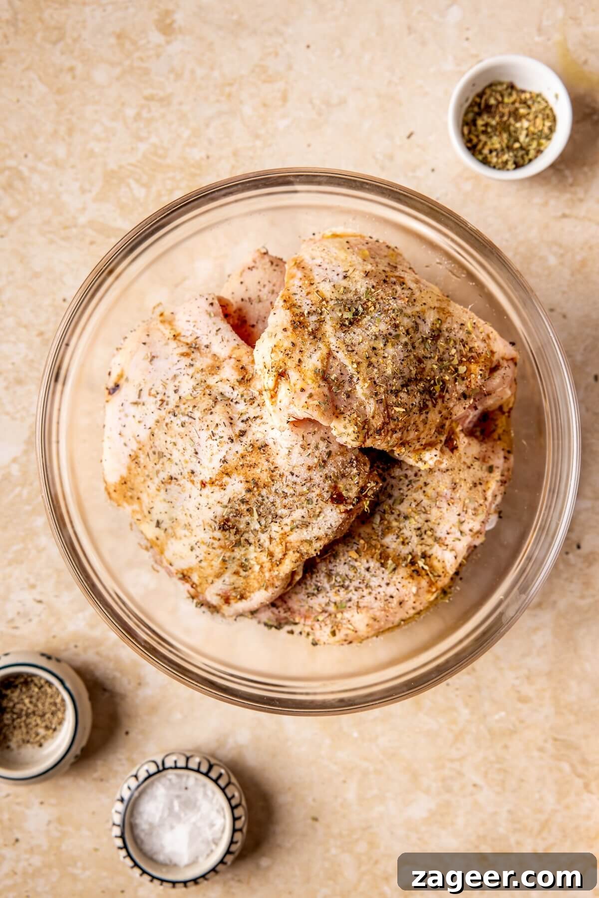 Golden Balsamic Chicken & Root Vegetable Roast 10 How to Make Sheet Pan Balsamic Chicken and Root Vegetables Step 4 - Olivia Adriance