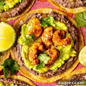 Super Simple Shrimp Tostadas - Main Recipe Image