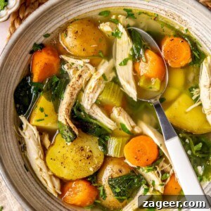 Rustic Tuscan Style Chicken Soup - Wholesome and Comforting