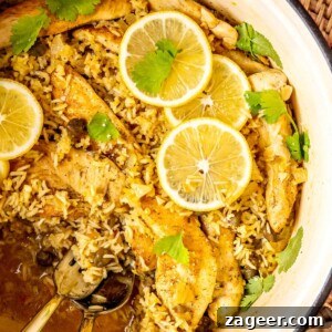 One Pot Chicken Piccata and Rice - Zesty and Flavorful Gluten-Free Dinner