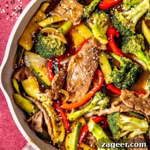 One Pan Saucy Skirt Steak Stir Fry - Quick and Flavorful Dinner