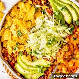 One Pan Ground Beef Taco Skillet - Easy Taco Night Dinner