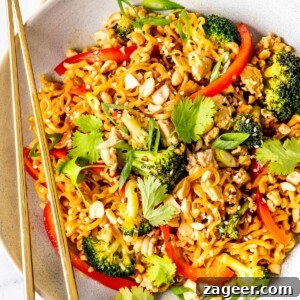 Ground Chicken Ramen Stir Fry - Protein-Packed One-Pan Meal