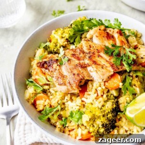 Viral One Pot Green Curry Chicken and Rice - Easy and Comforting