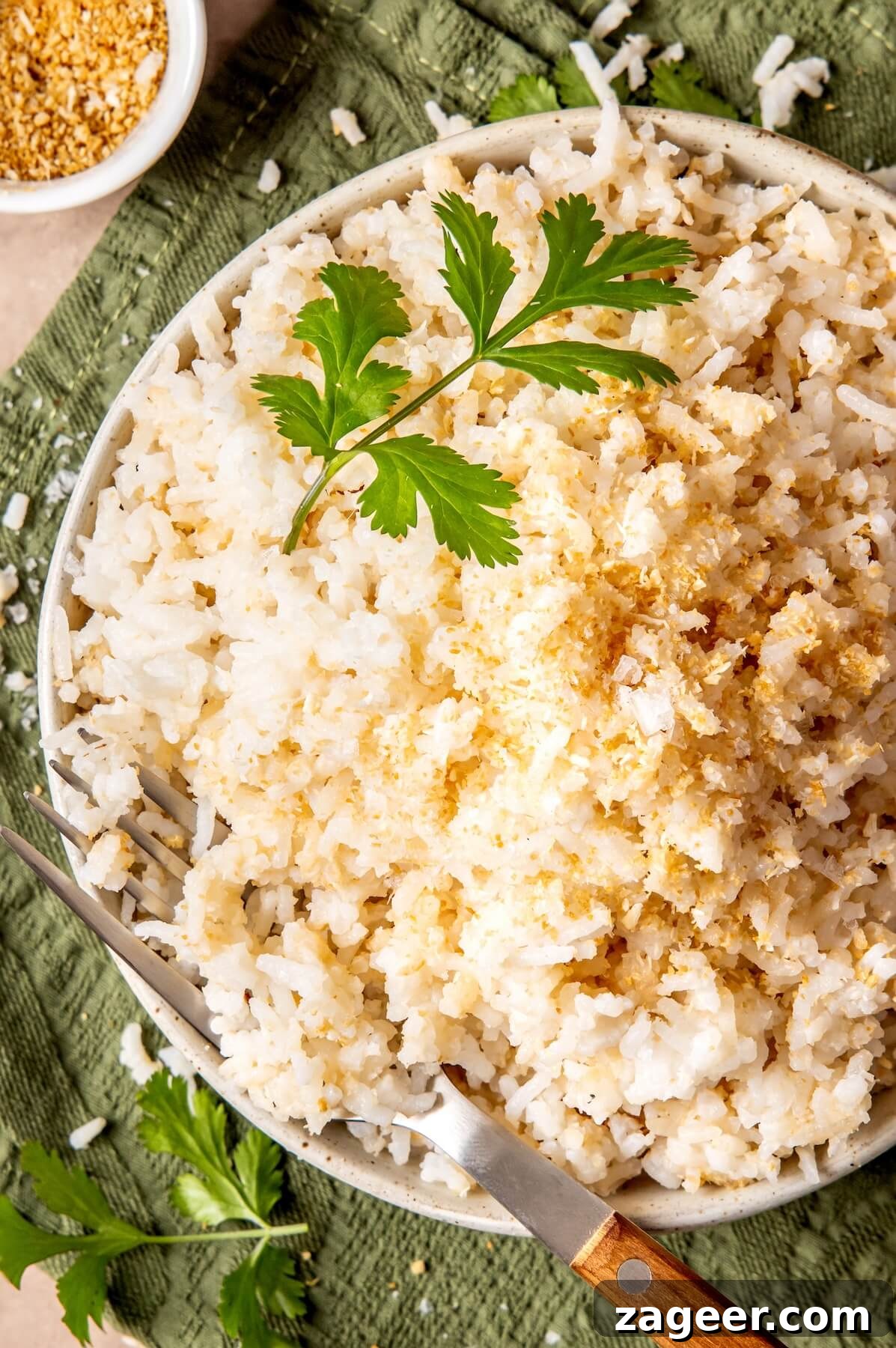 Effortless Golden Coconut Rice 2 Toasted Coconut Rice - Olivia Adriance