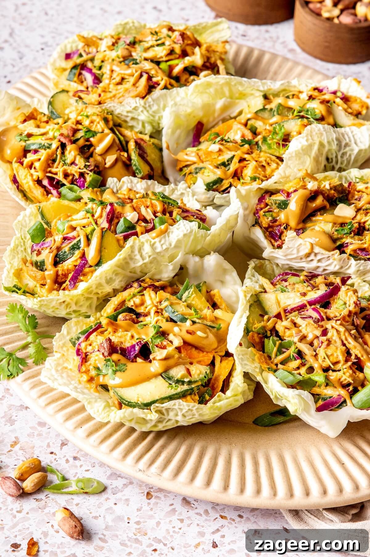 Fuel Your Week: 13 Easy High-Protein Meal Prep Lunches 2 Peanut Satay Lettuce Cups