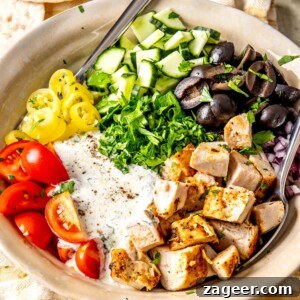 High Protein Greek Chicken Salad
