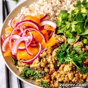 Chicken Larb Bowls