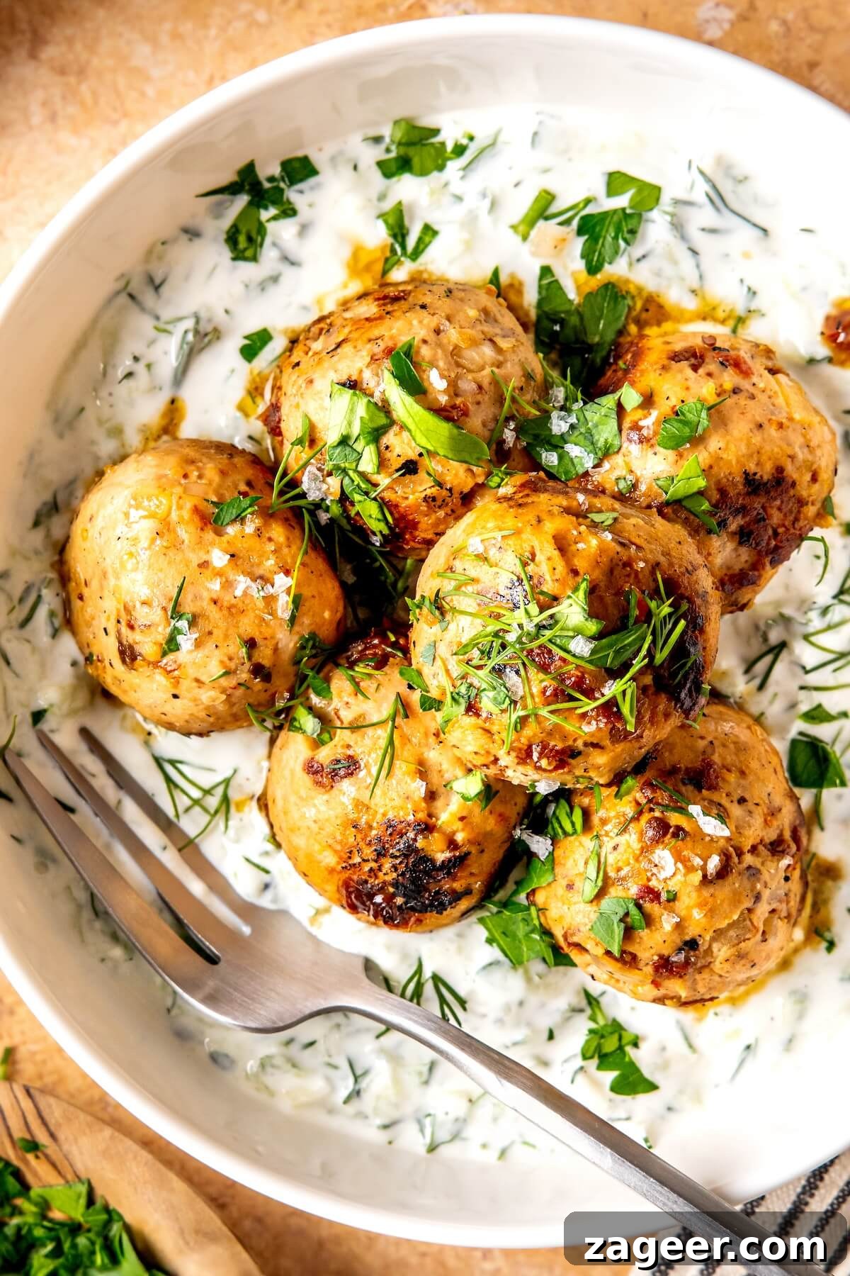 Fuel Your Week: 13 Easy High-Protein Meal Prep Lunches 5 Sun-Dried Tomato Meatballs with Dairy-Free Tzatziki