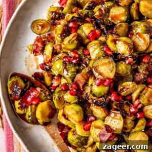 22 Crowd-Pleasing Gluten-Free Side Dishes 18 Brussels Sprouts with Bacon and Pomegranates - Olivia Adriance