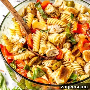22 Crowd-Pleasing Gluten-Free Side Dishes 20 Chicken and Veggie Pasta Salad - Olivia Adriance