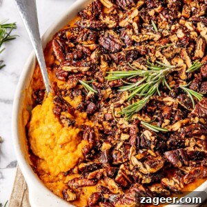 22 Crowd-Pleasing Gluten-Free Side Dishes 23 Candied Pecan Crusted Sweet Potato Casserole - Olivia Adriance