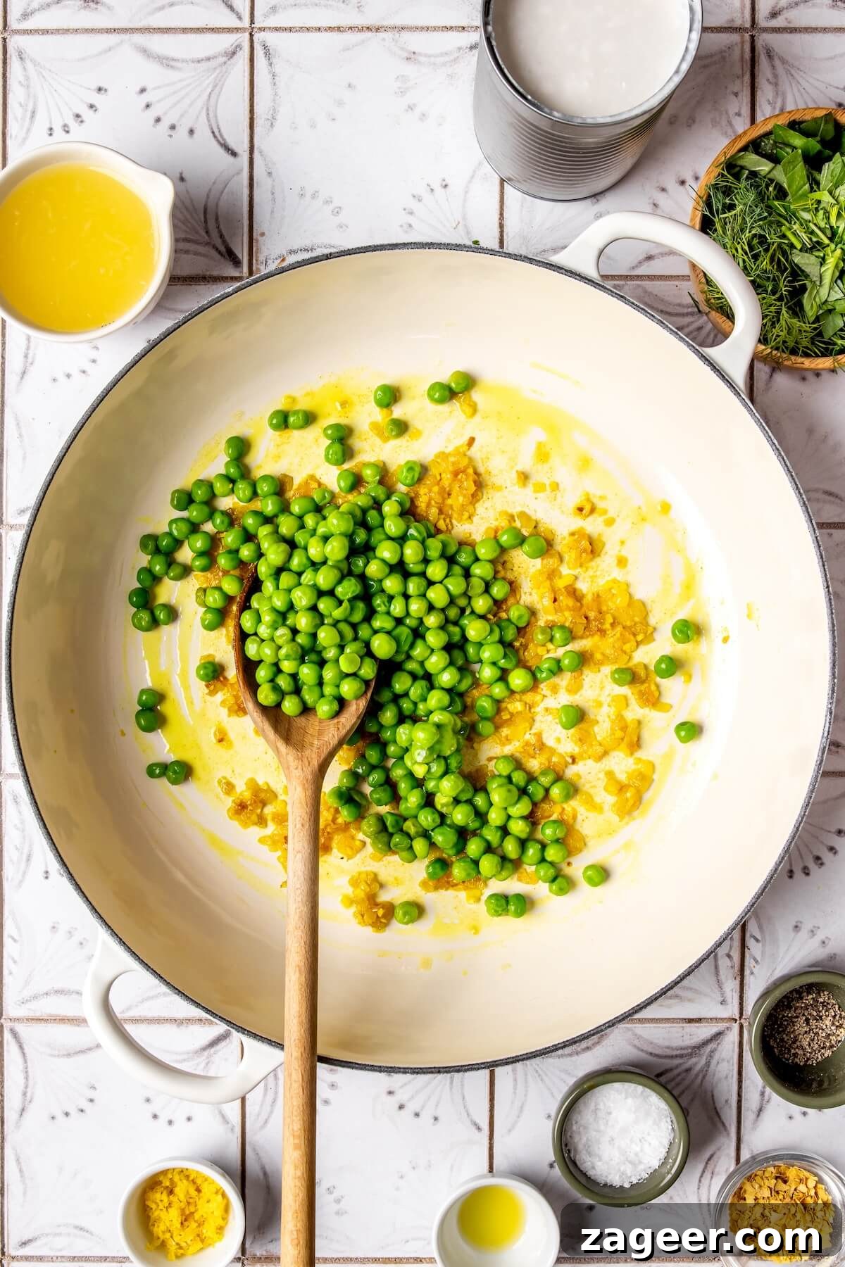 Silky Lemon Orzo (Gluten-Free & Dairy-Free) 8 Step 2: Rinsing cooked orzo under cold water - Olivia Adriance