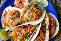 Golden Crispy Fish Tacos with Zesty Pico